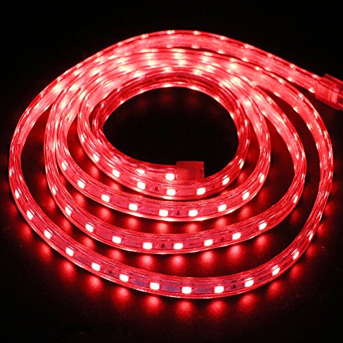 XUNATA 82ft AC 110-120V Flexible RGB LED Strip Lights, Waterproof ...
