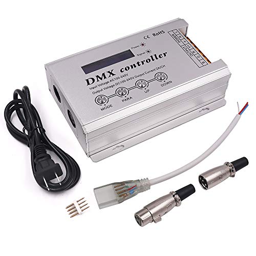 XUNATA High Voltage 110V 120V RGB LED Neon Strip DMX Decoder Light...