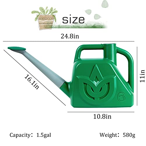 XXXFLOWER Watering Can Outdoor Plant Lightweight Deluxe 1.5 Gallon...
