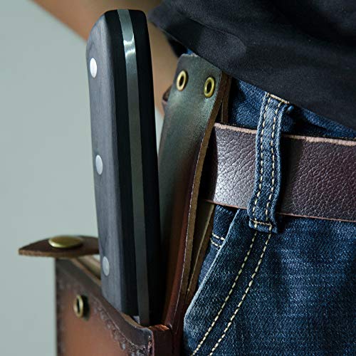 XYJ Full Tang Butcher Knife Handmade Forged Kitchen Chef Knife Hig...