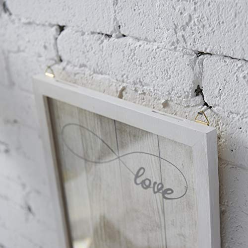 Y&K Homish Wedding Guest Book Wooden Picture Frame, Drop Top Frame...