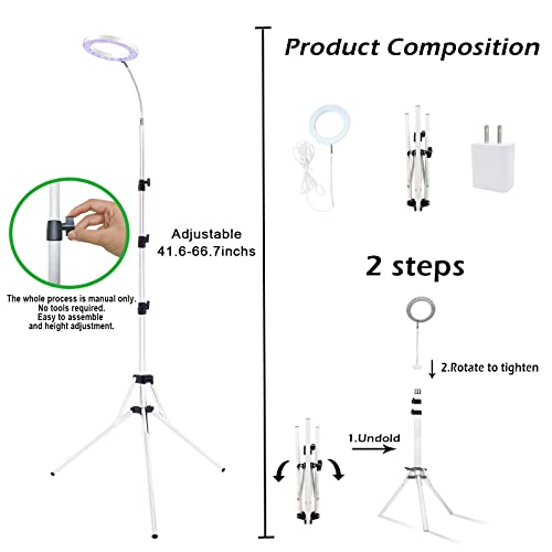 Grow Light with Stand, Yadoker LED Plant Light for Indoor Plants, ...
