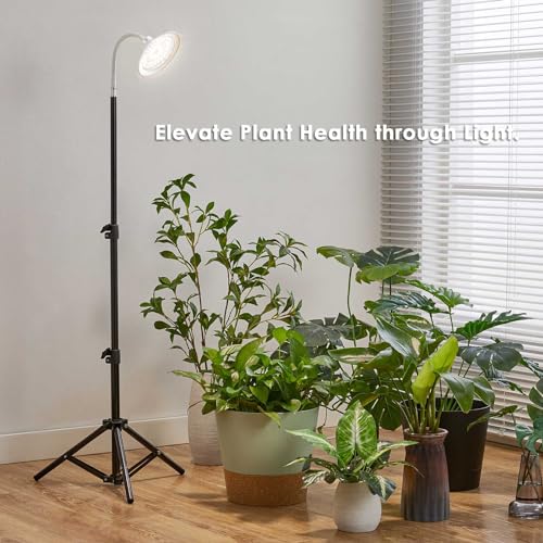 yadoker Halo Grow Light, Full Spectrum LED Floor Plant Light for I...