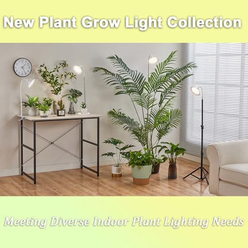 yadoker Halo Grow Light, Full Spectrum LED Floor Plant Light for I...