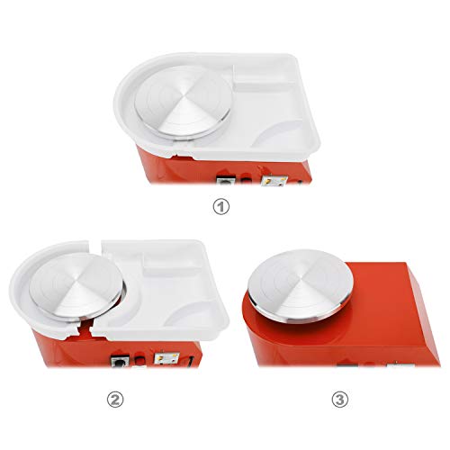 25CM 350W Electric Pottery Wheel Machine Ceramic Caly Work Forming...
