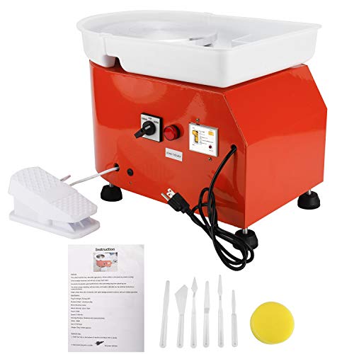 25CM 350W Electric Pottery Wheel Machine Ceramic Caly Work Forming...