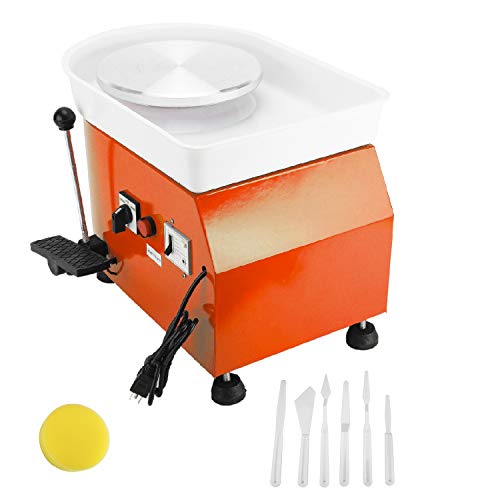 25CM 350W Electric Pottery Wheel Machine Ceramic Clay Work Forming...