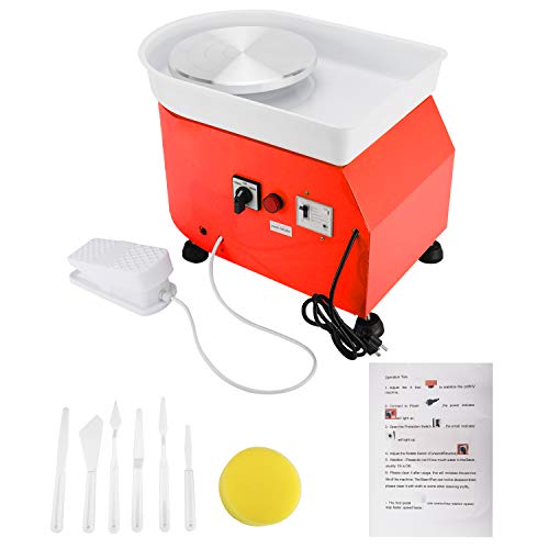 25CM 350W Pottery Wheel Electric Ceramic Work Forming Machine with...