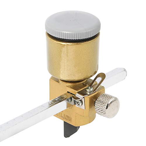 Portable Circular Glass Cutter Calibrated by Inch with Round Knob ...