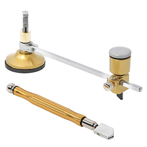 Portable Circular Glass Cutter Calibrated by Inch with Round Knob ...