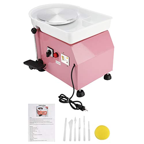 YaeKoo 25CM 350W Electric Pottery Wheel Machine Ceramic Work Formi...
