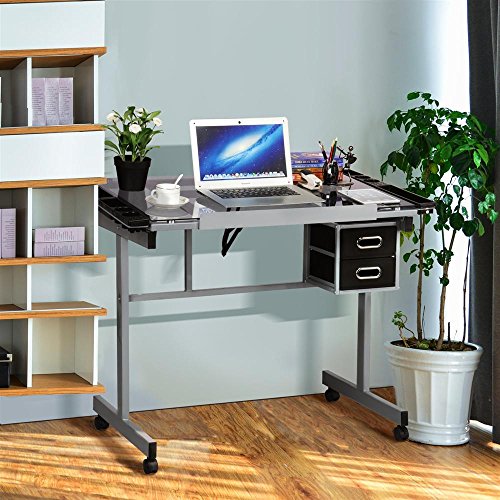 YAHEETECH Drafting Table Drawing Desk Art Desk Table Art Artist Cr...