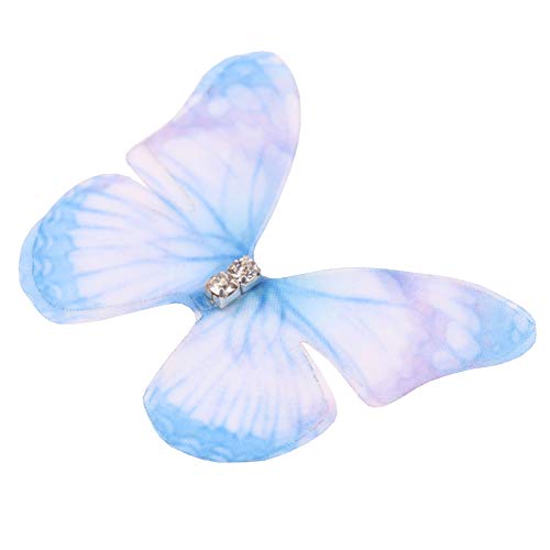 YAKA 20Pcs Double Layer Ribbon Organza Fabric Butterfly Mixed Colo...