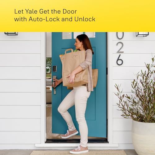 Yale Security Lock 2 with Wi-Fi, Black Connected Keypad Smart Lock...