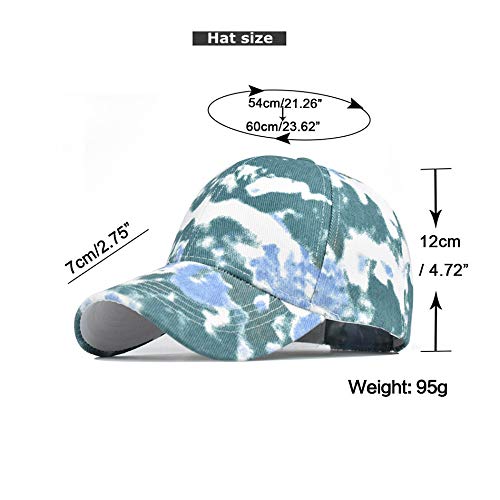 YAnGSale Hats Teens Cool Sun Hat Men Women Tie-Dyed Caps Adjustabl...