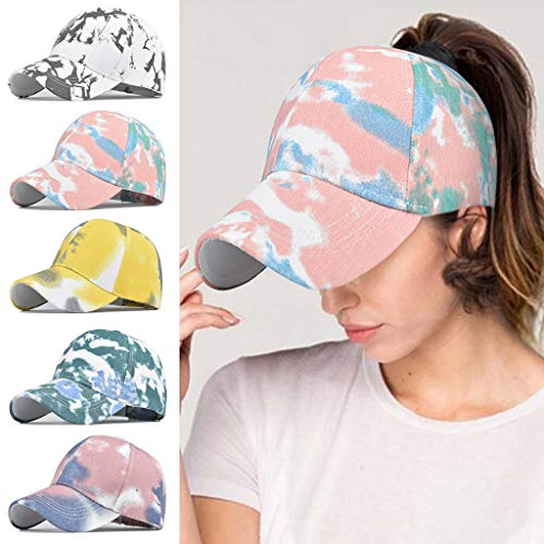 YAnGSale Hats Teens Cool Sun Hat Men Women Tie-Dyed Caps Adjustabl...