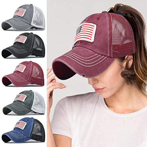 YAnGSale Hats Unisex Casual Hat Independence Day American Flag Hat...