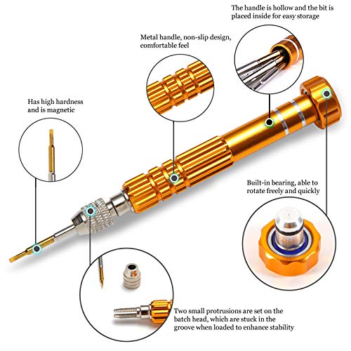 YANPLS Small Screwdriver Watch Glasses Mini Set, Magnetic Micro Pr...