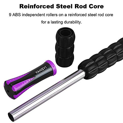 Yansyi Muscle Roller Stick for Athletes - Body Massage Roller Stic...