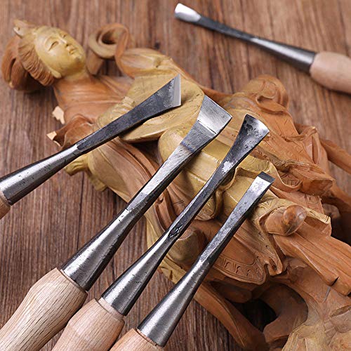 10Pcs55 Steel Professional Wood Carving Hand Chisels Set Wood Chis...