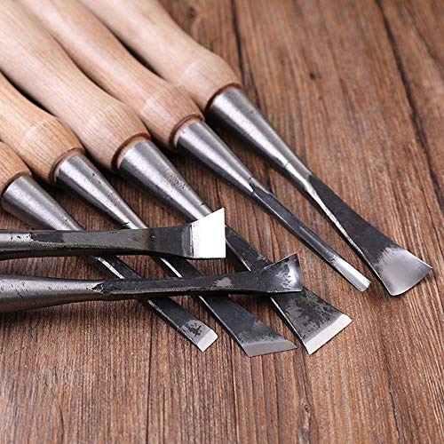 10Pcs55 Steel Professional Wood Carving Hand Chisels Set Wood Chis...
