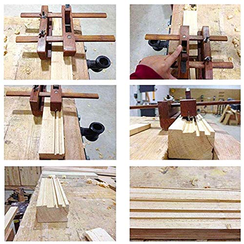 Rabbet Plane, Hand Wood Planer DIY Plough Plane Slot Grooving Wood...