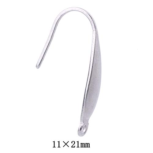 50pcs Stainless Steel Ear Wire Earring Hooks Findings for DIY Jewe...