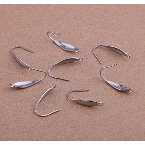 50pcs Stainless Steel Ear Wire Earring Hooks Findings for DIY Jewe...