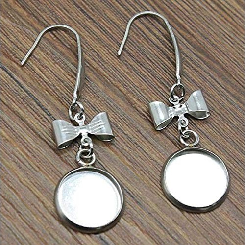 50pcs Stainless Steel Ear Wire Earring Hooks Findings for DIY Jewe...