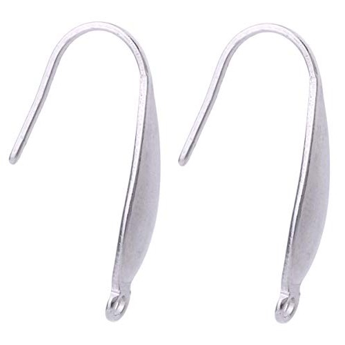 50pcs Stainless Steel Ear Wire Earring Hooks Findings for DIY Jewe...