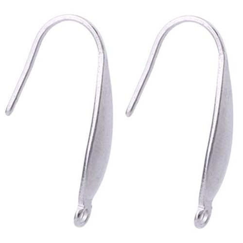 50pcs Stainless Steel Ear Wire Earring Hooks Findings for DIY Jewe...
