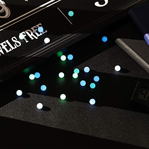 90 Pieces Quartz Pearl Balls 6 mm Quartz Balls Beads UV Reactive G...