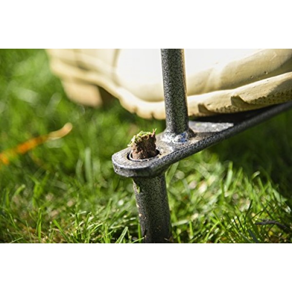 Yard Butler Lawn Coring Aerator Manual Grass Dethatching Turf Plug...