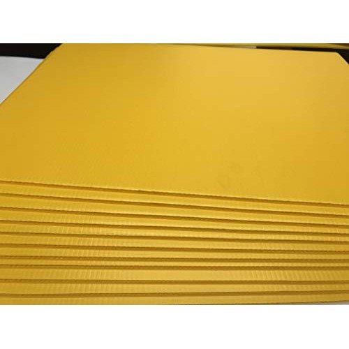 20 Yellow Signs 18x24 x 4 mm Corrugated Plastic Sign Blank, Bund...