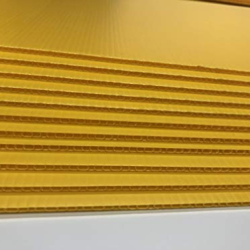 20 Yellow Signs 18x24 x 4 mm Corrugated Plastic Sign Blank, Bund...