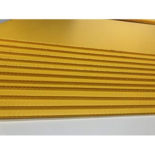 20 Yellow Signs 18x24 x 4 mm Corrugated Plastic Sign Blank, Bund...