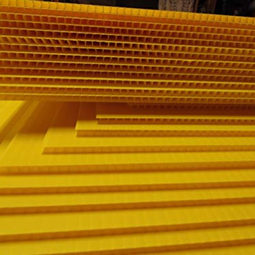 20 Yellow Signs 18x24 x 4 mm Corrugated Plastic Sign Blank, Bund...