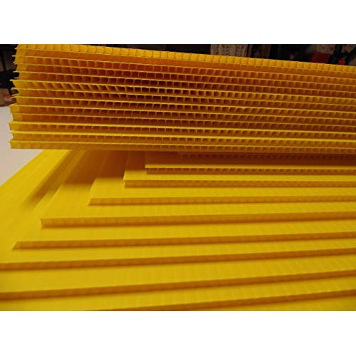 20 Yellow Signs 18x24 x 4 mm Corrugated Plastic Sign Blank, Bund...