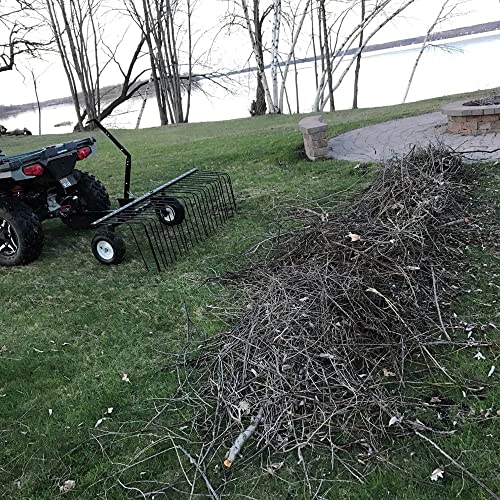 Yard Tuff 60 Inch ATV Tow Behind Durable Corrosion Resistant Steel...