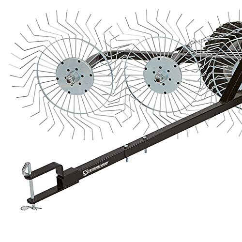 Yard Tuff ACR-600T 55 Inch V-Shaped Steel Tow Behind Acreage Rake ...