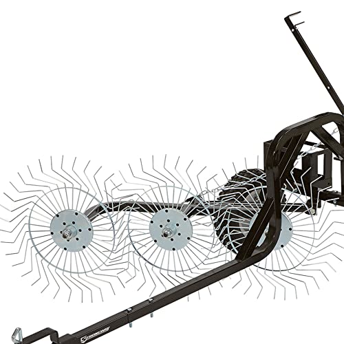 Yard Tuff ACR-600T 55 Inch V-Shaped Steel Tow Behind Acreage Rake ...