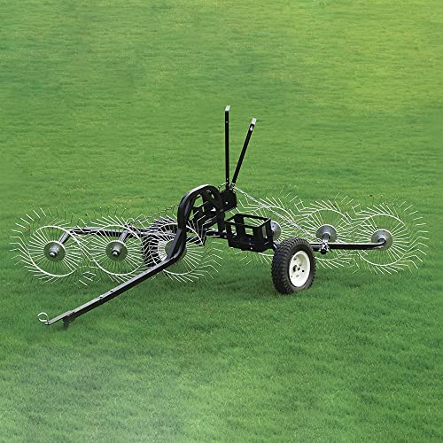 Yard Tuff ACR-600T 55 Inch V-Shaped Steel Tow Behind Acreage Rake ...