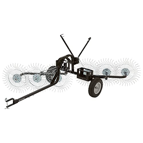 Yard Tuff ACR-600T 55 Inch V-Shaped Steel Tow Behind Acreage Rake ...