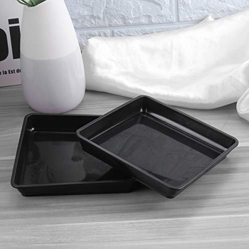 Yardwe 10 PCS Square Plastic Plant Saucer Tray Plant Pot Saucer Fl...