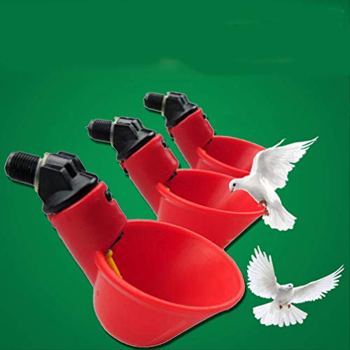 Yardwe 15PCS Automatic Chicken Drinker Cups, Poultry Waterers Chic...