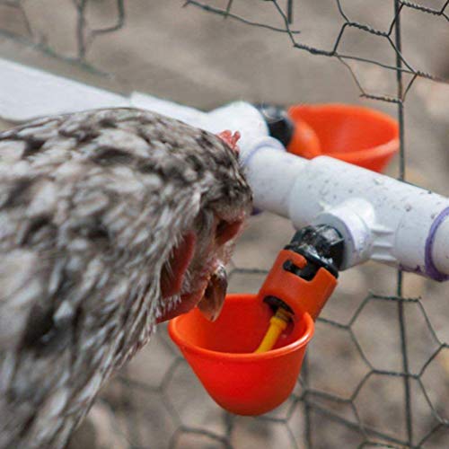 Yardwe 15PCS Automatic Chicken Drinker Cups, Poultry Waterers Chic...