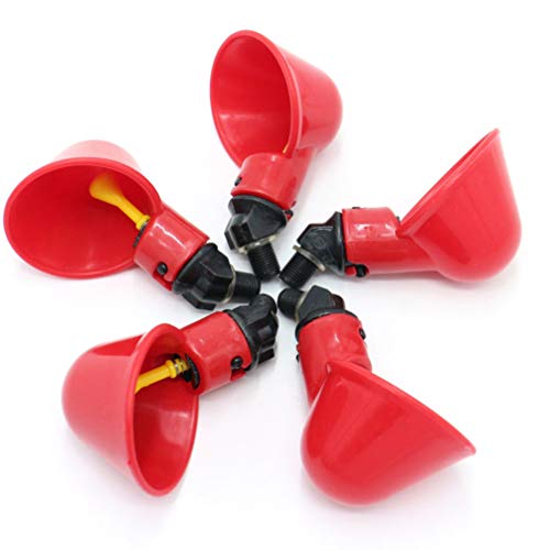 Yardwe 15PCS Automatic Chicken Drinker Cups, Poultry Waterers Chic...