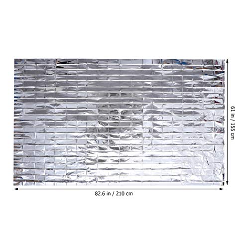 YARDWE 1pc Silver Reflective Mylar Film Foldable Warm Keeping Foil...