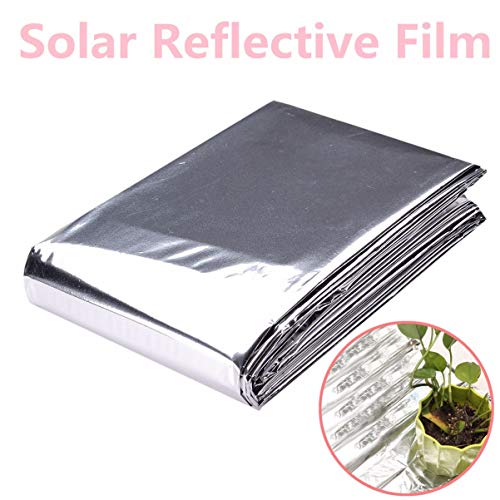 YARDWE 1pc Silver Reflective Mylar Film Foldable Warm Keeping Foil...