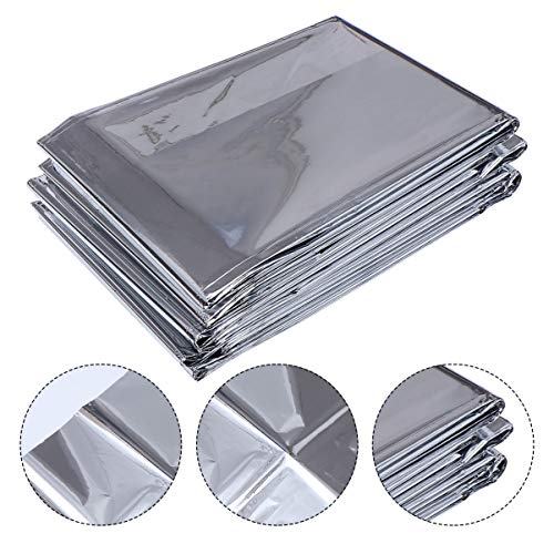YARDWE 1pc Silver Reflective Mylar Film Foldable Warm Keeping Foil...
